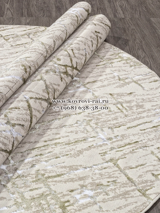 Ковер LIMAN F164 CREAM GREEN овальный