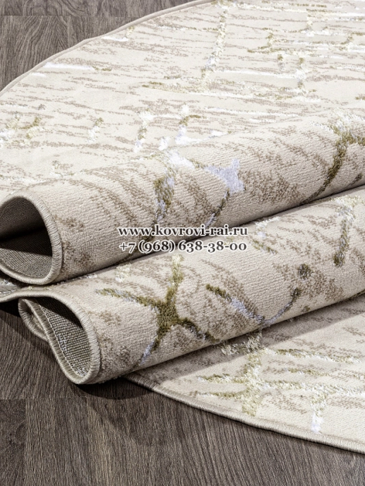 Ковер LIMAN F164 CREAM GREEN овальный