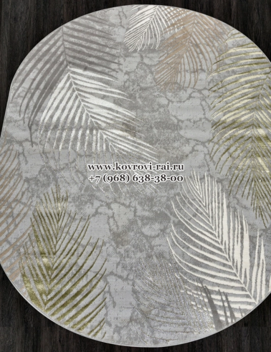 Ковер LIMAN F167 GRAY GREEN овальный