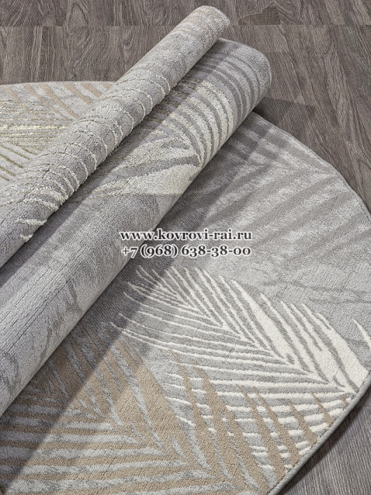 Ковер LIMAN F167 GRAY GREEN овальный