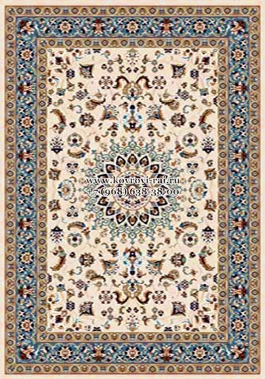 Ковер SHAHREZA D 210 CREAM BLUE прямоугольный